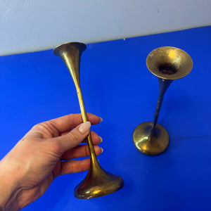 Set: 2x Kerzenständer Messing