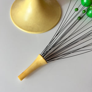 Kinetische Kugelbaum Skulptur Atome creme grün
