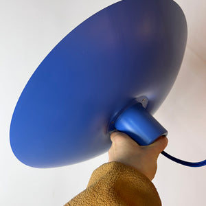 Lamellenlampe PH4 blau von Poul Henningsen für Louis Poulsen