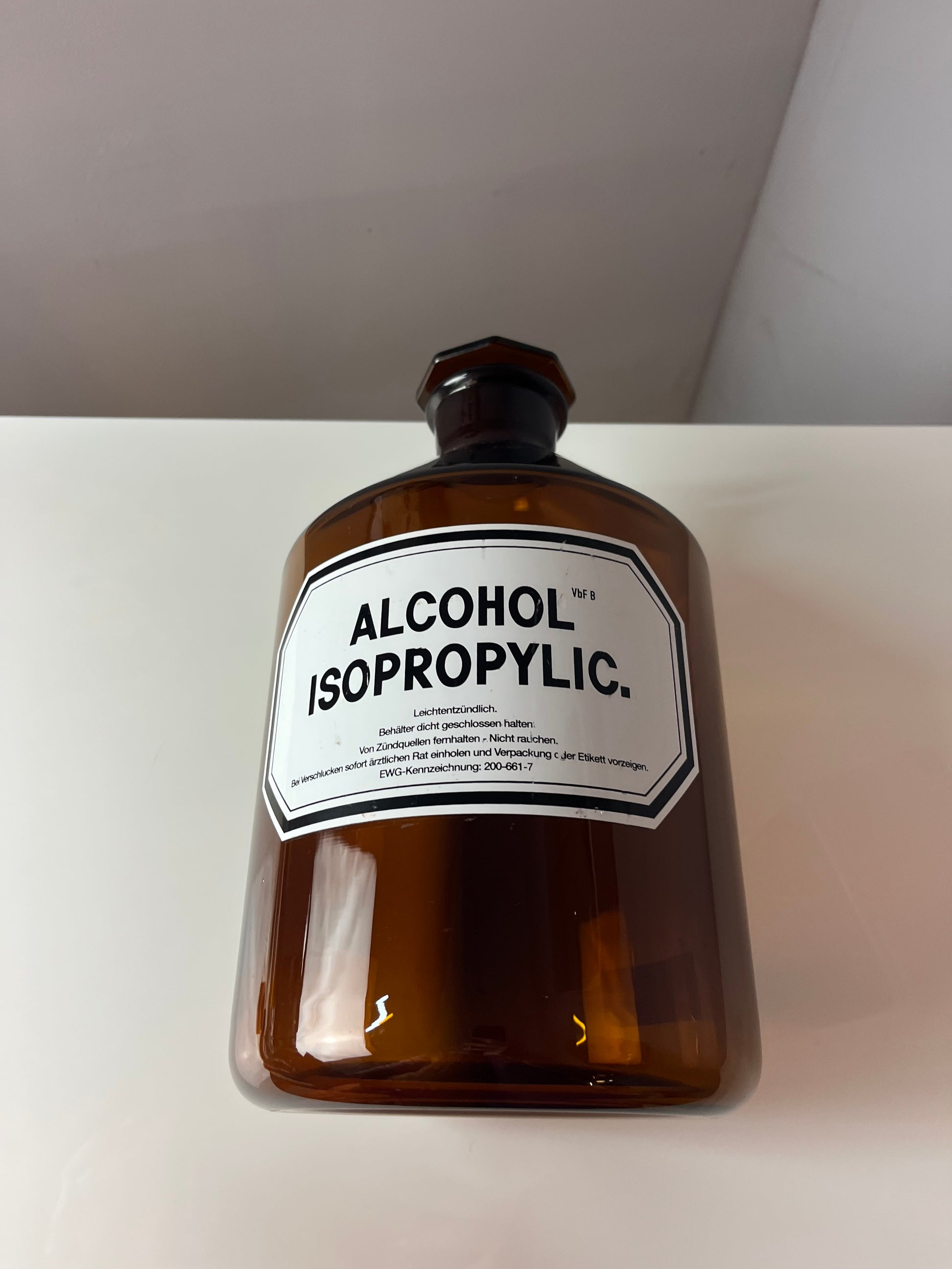 Apothekerglas Alcohol Isopropylic braun