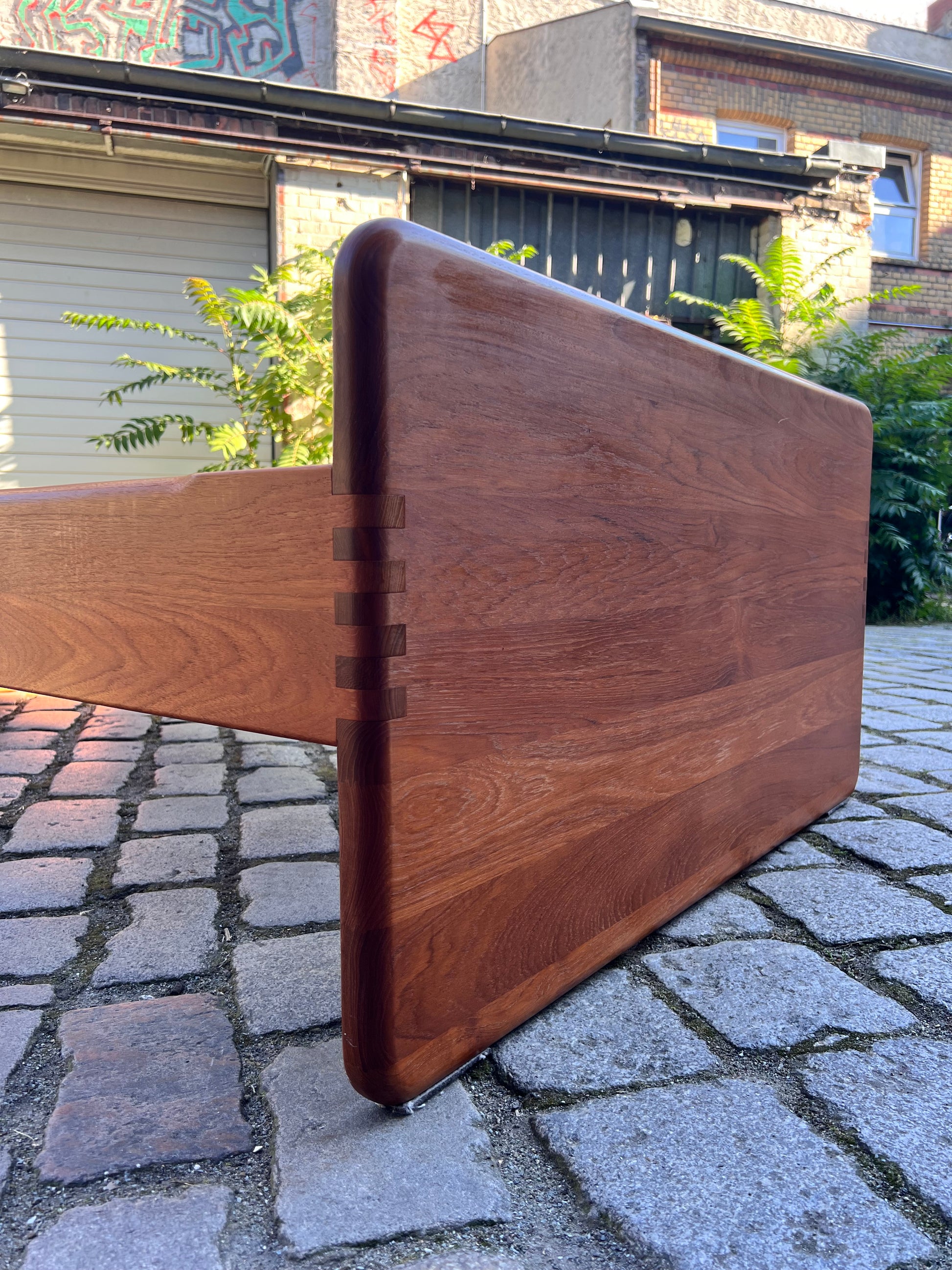 Gästebett Massivholz Teak 100x200 mit Matratze