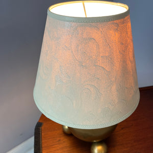 Kugeltischlampe Messing von Gusums Bruk aus Schweden