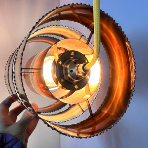 Brutalistische Kupfer Hängelampe von Svend Aage Holm Sørensen for Holm-Sørensen & Co