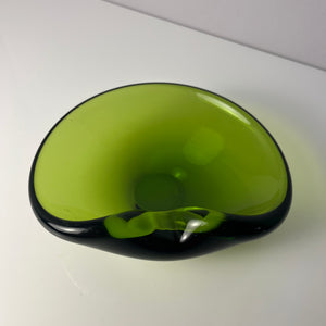 Aschenbecher grün Glas von Holmegaard