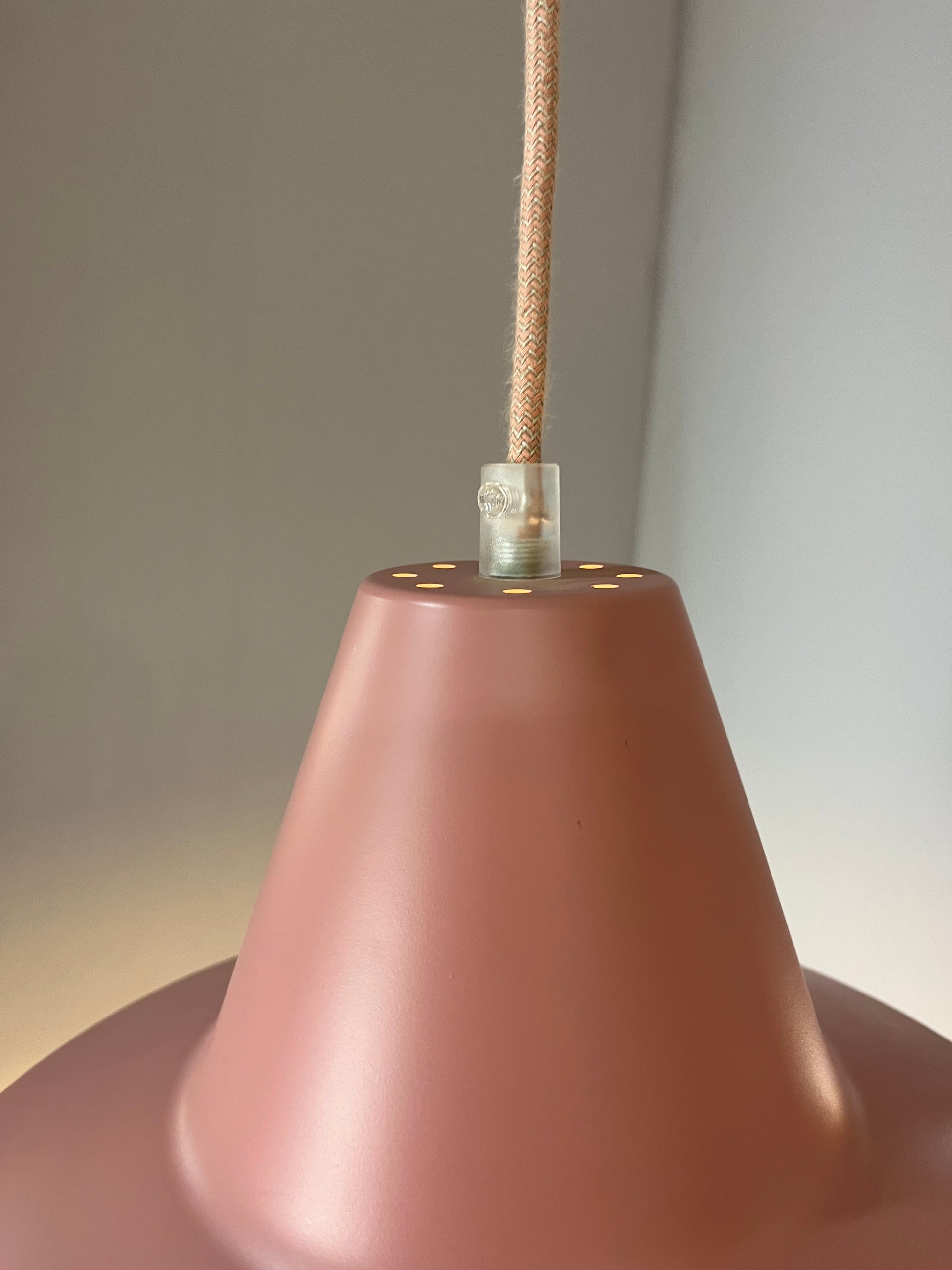 Industrielampe rosé Metall