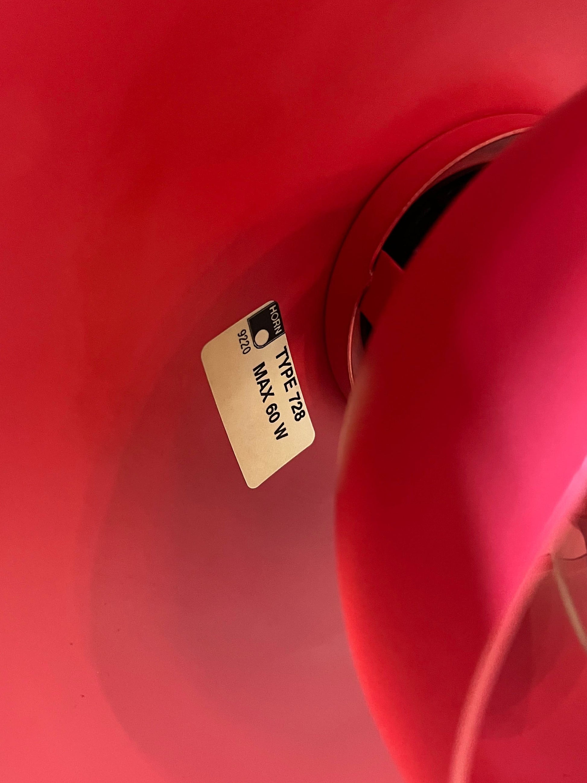 Hängelampe Typ 728 rot von Horn