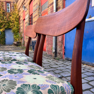 Set: 2x Esszimmerstuhl floral Teak von Farstrup