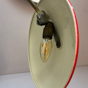 Schreibtischlampe Typ 6781 rot von Christian Dell für Kaiser Idell
