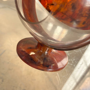 Badaccessoire für Wattepads orange 70er