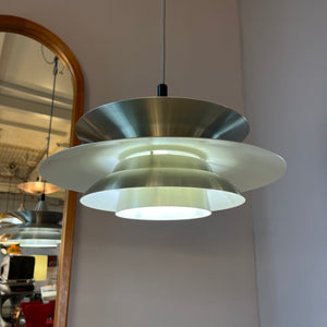 Lamellenlampe silber aus Dänemark