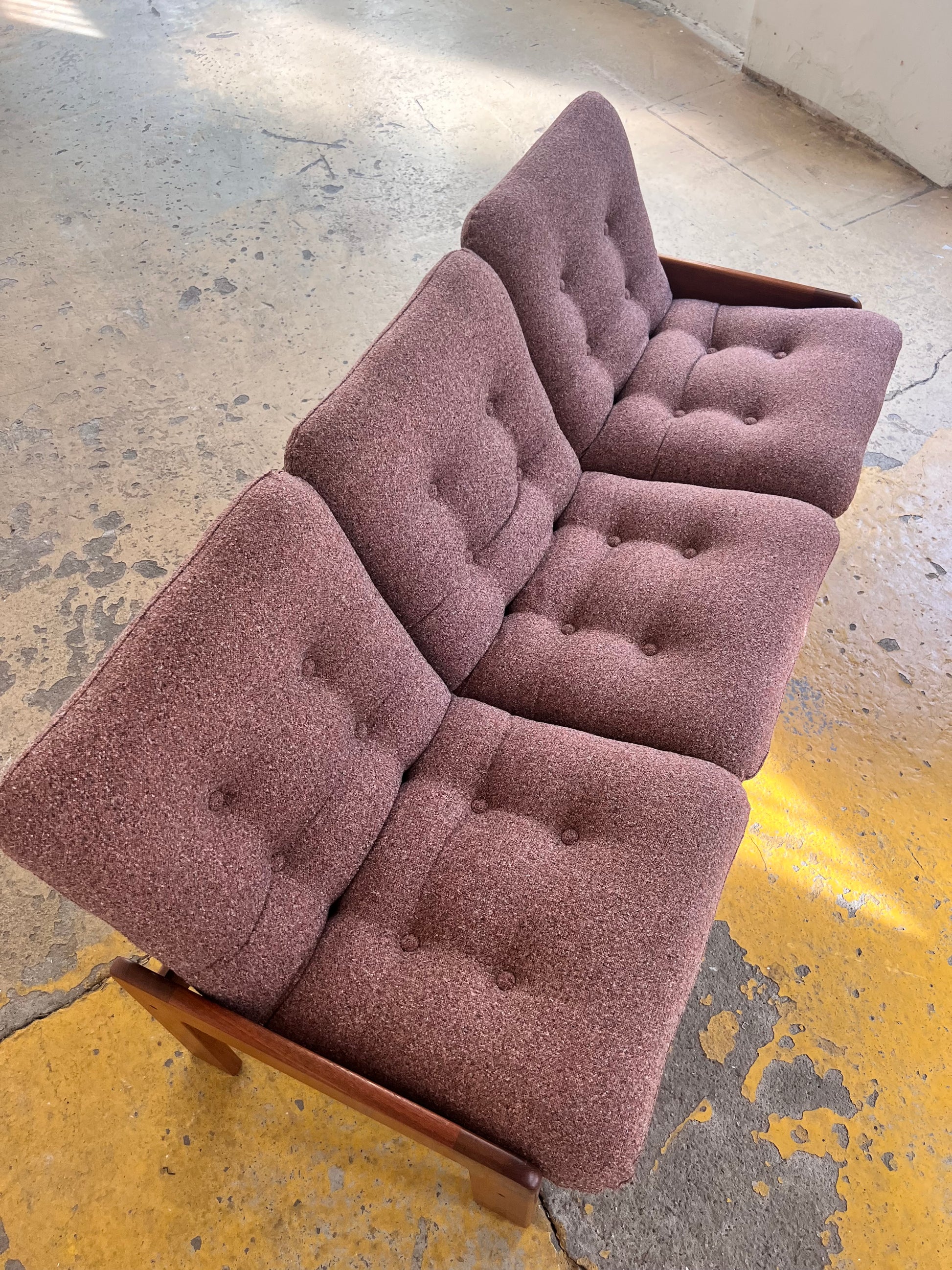 Set: Sofa mit Hocker mauve von Yngve Ekström für Swedese