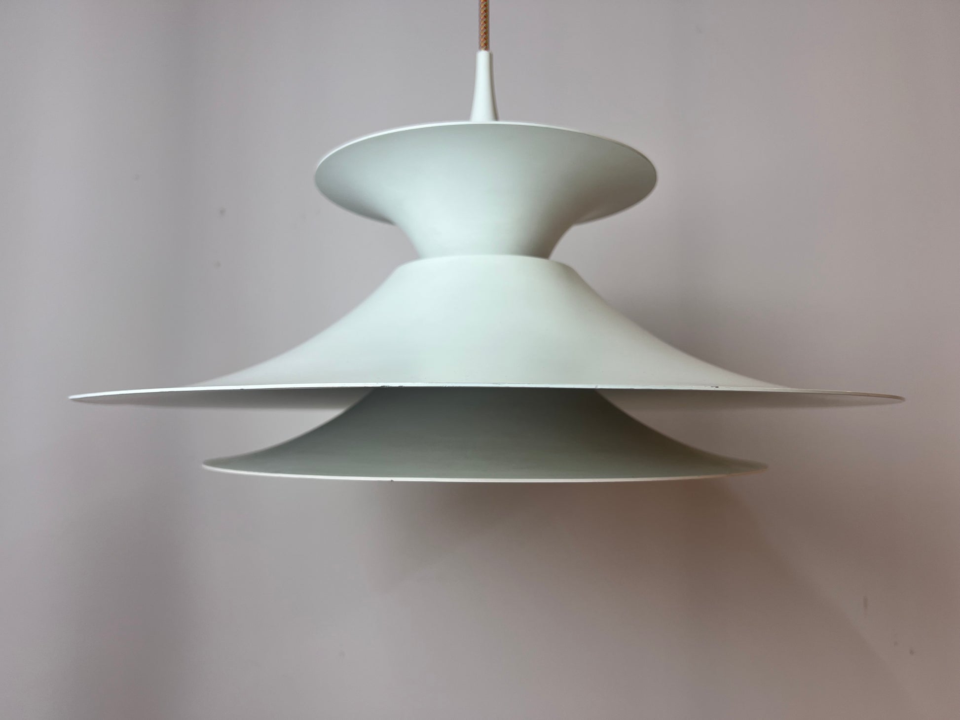 Lamellenlampe 'Radius' weiß von Erik Blaslev für Fog & Mørup