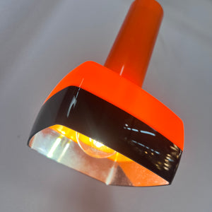 Hängelampe orange von Bent Karlby für Schrøder-Kemi