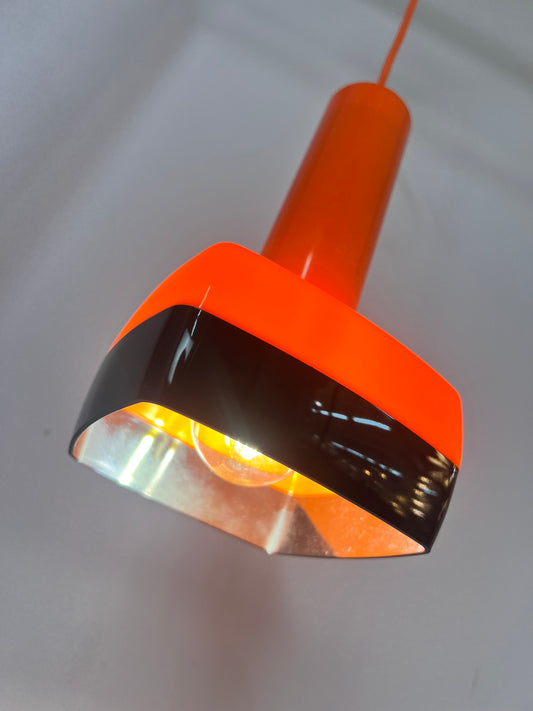 Hängelampe orange von Bent Karlby für Schrøder-Kemi