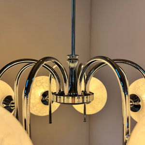 Kronleuchter mit 8 Kugeln von Richard Essig für Hustadt