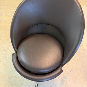 Cone Chair braunes Kunstleder von Verner Panton