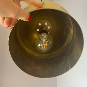 Hängelampe Messing aus Dänemark