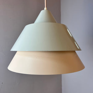 Lamellenlampe Zone weiß von Jo Hammerborg für Fog & Mørup