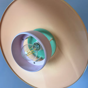 Lamellenlampe neu lackiert pastell-candy