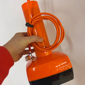 Hängelampe orange von Bent Karlby für Schrøder-Kemi