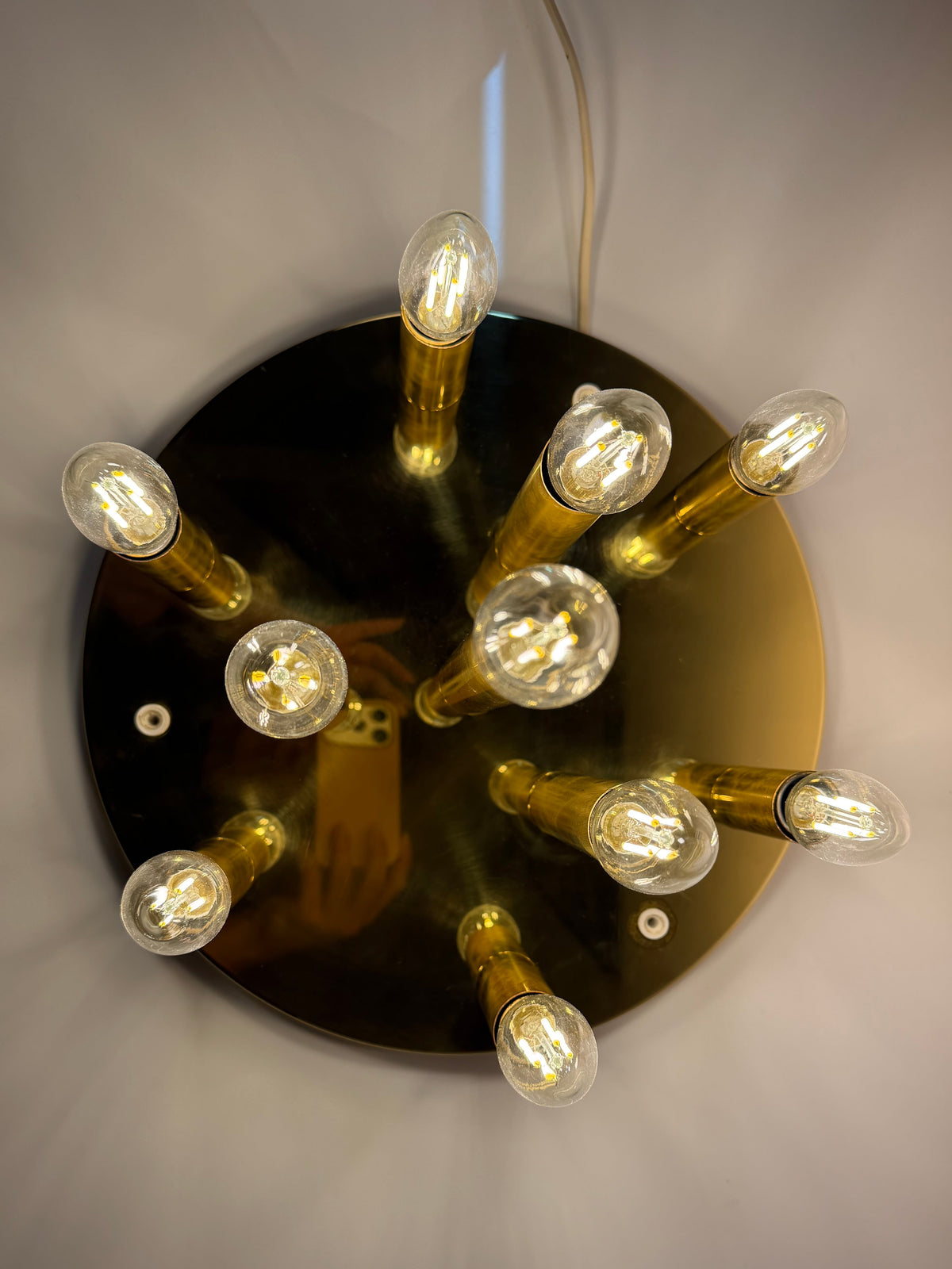 Wand-/ Deckenlampe gold von von Sölken