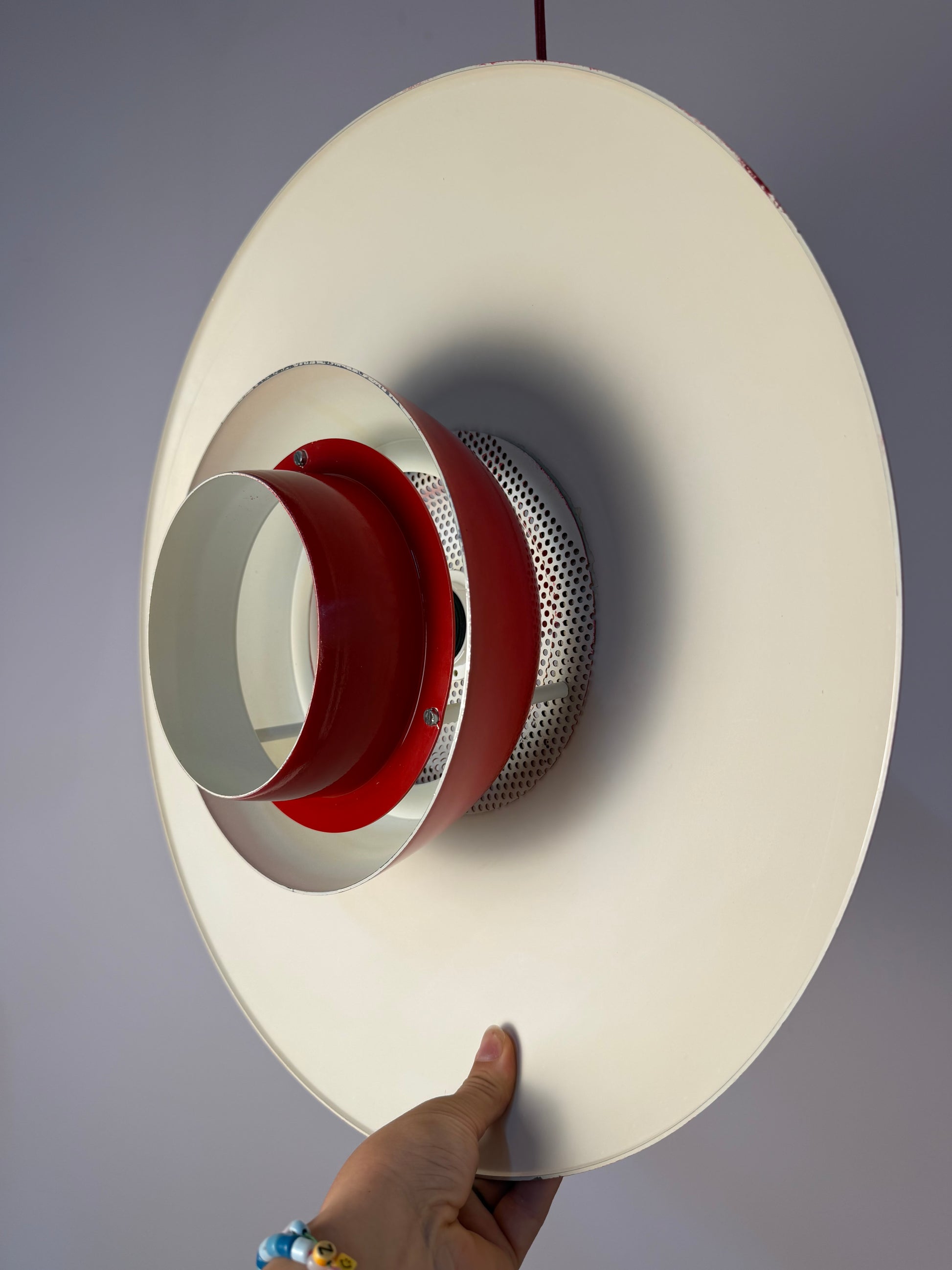 Lamellenlampe rot aus Dänemark