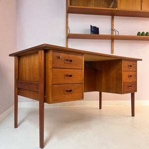 Freistehender Schreibtisch Teak aus Dänemark