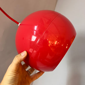 Kugellampe Kunststoff rot