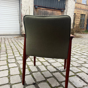 Sessel neu gepolstert grün Teak von Grete Jalk für Glostrup Møbelfabrik