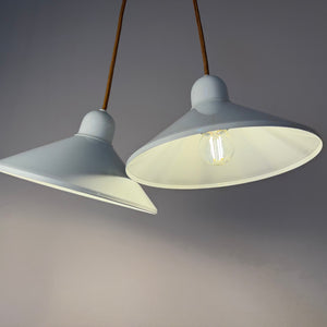 Set: 2x Hängelampe Typ 734 weiß von Horn