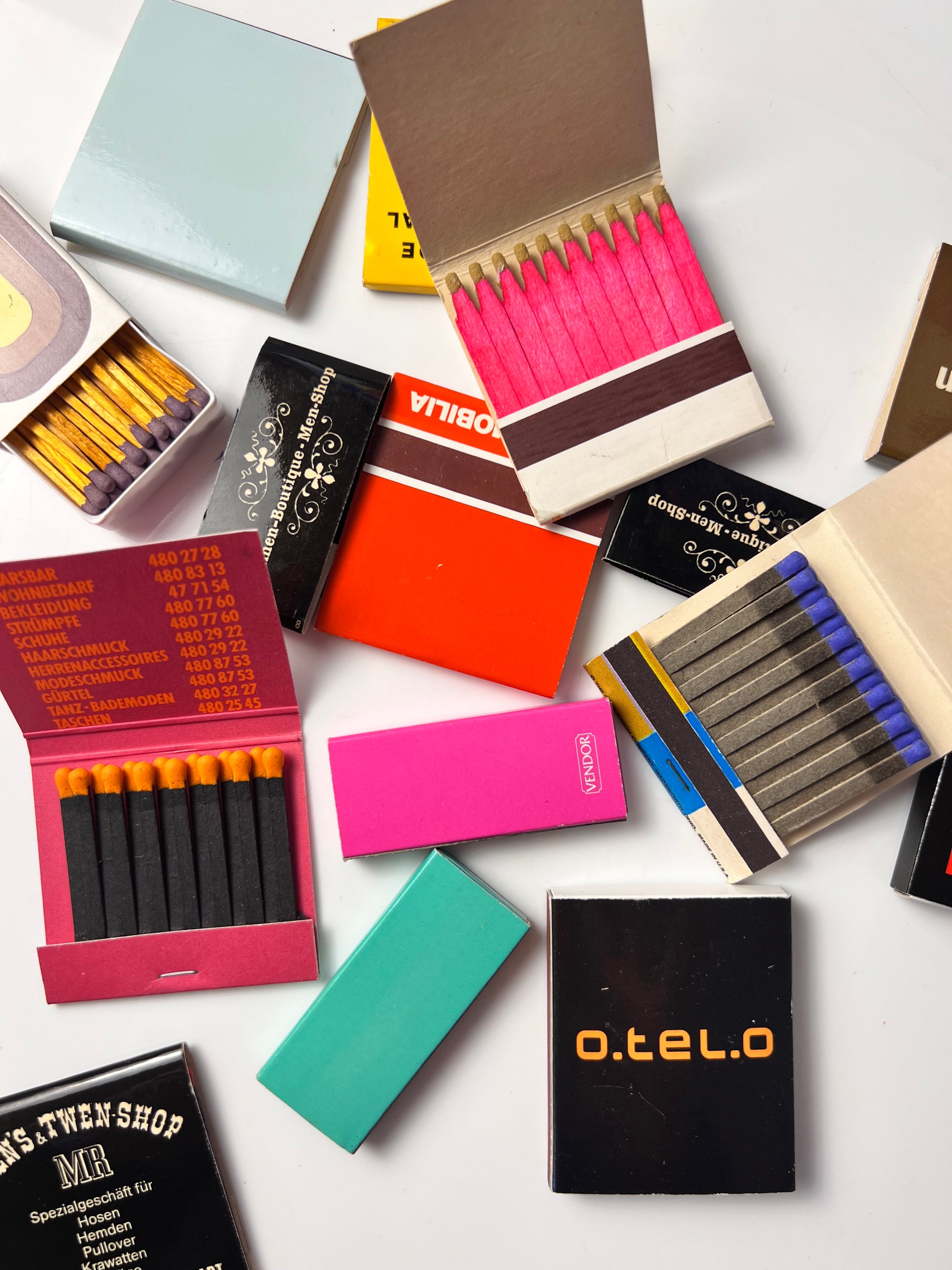 Set: Vintage Streichhölzer Grafik