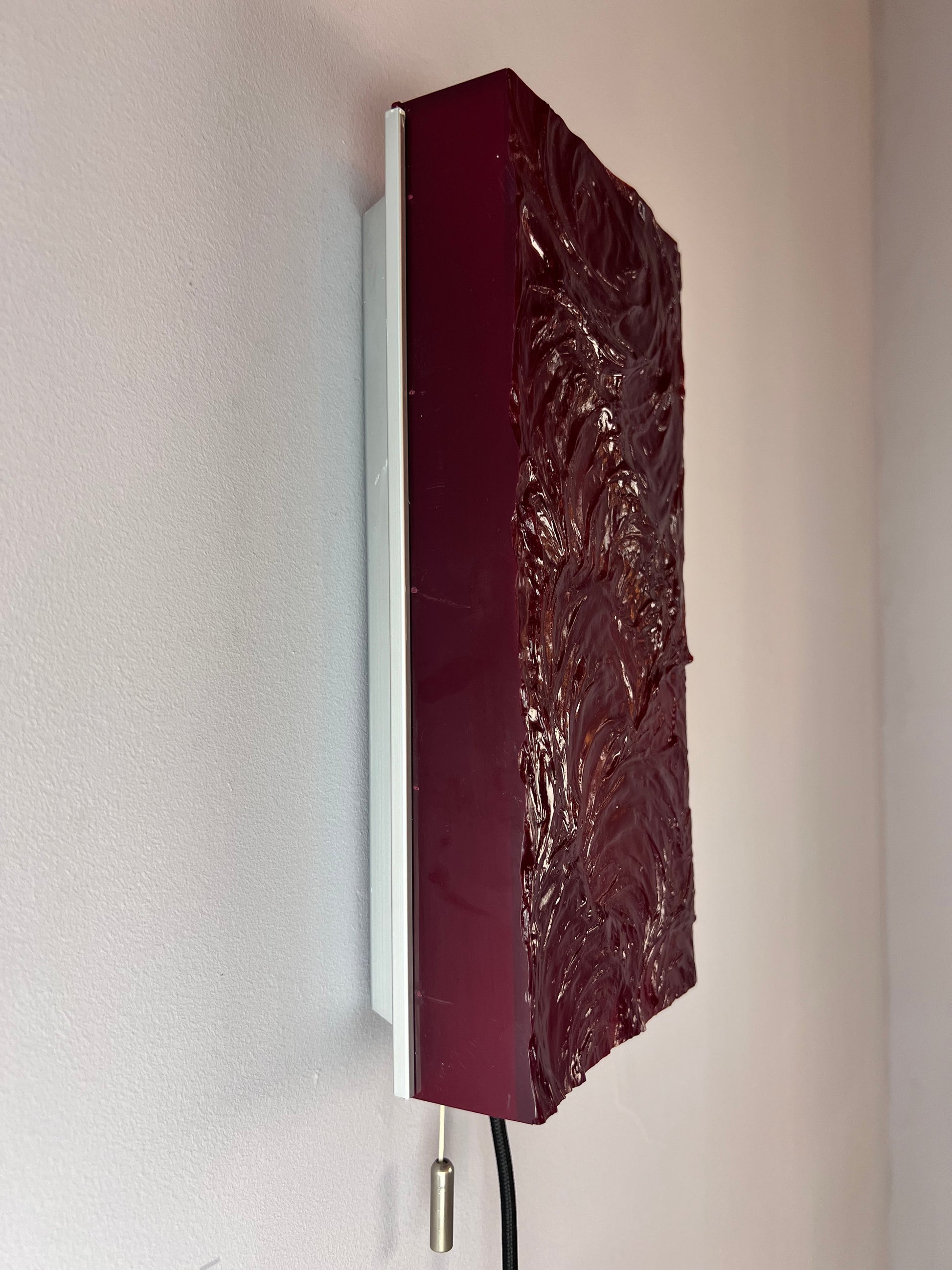 Wandlampe rot von Uwe Mersch 70er
