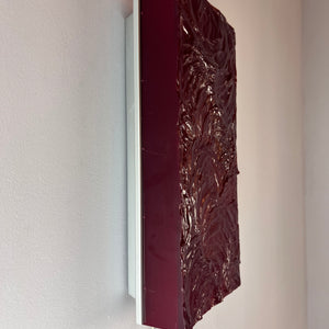 Wandlampe rot von Uwe Mersch 70er