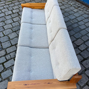 3-Sitzer Sofa beige grau Safari Style