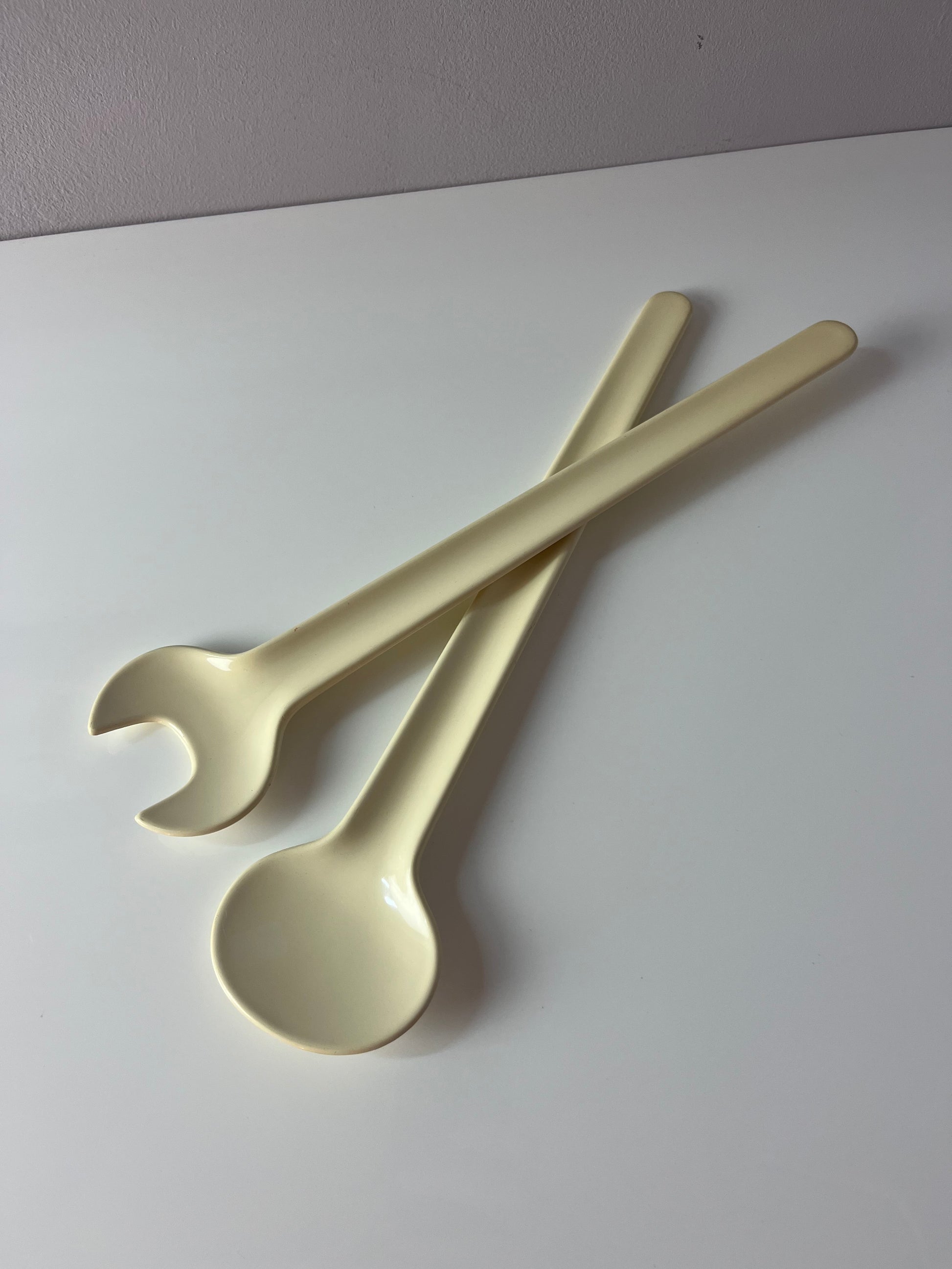 Salatbesteck creme von Erik Magnussen für Stelton