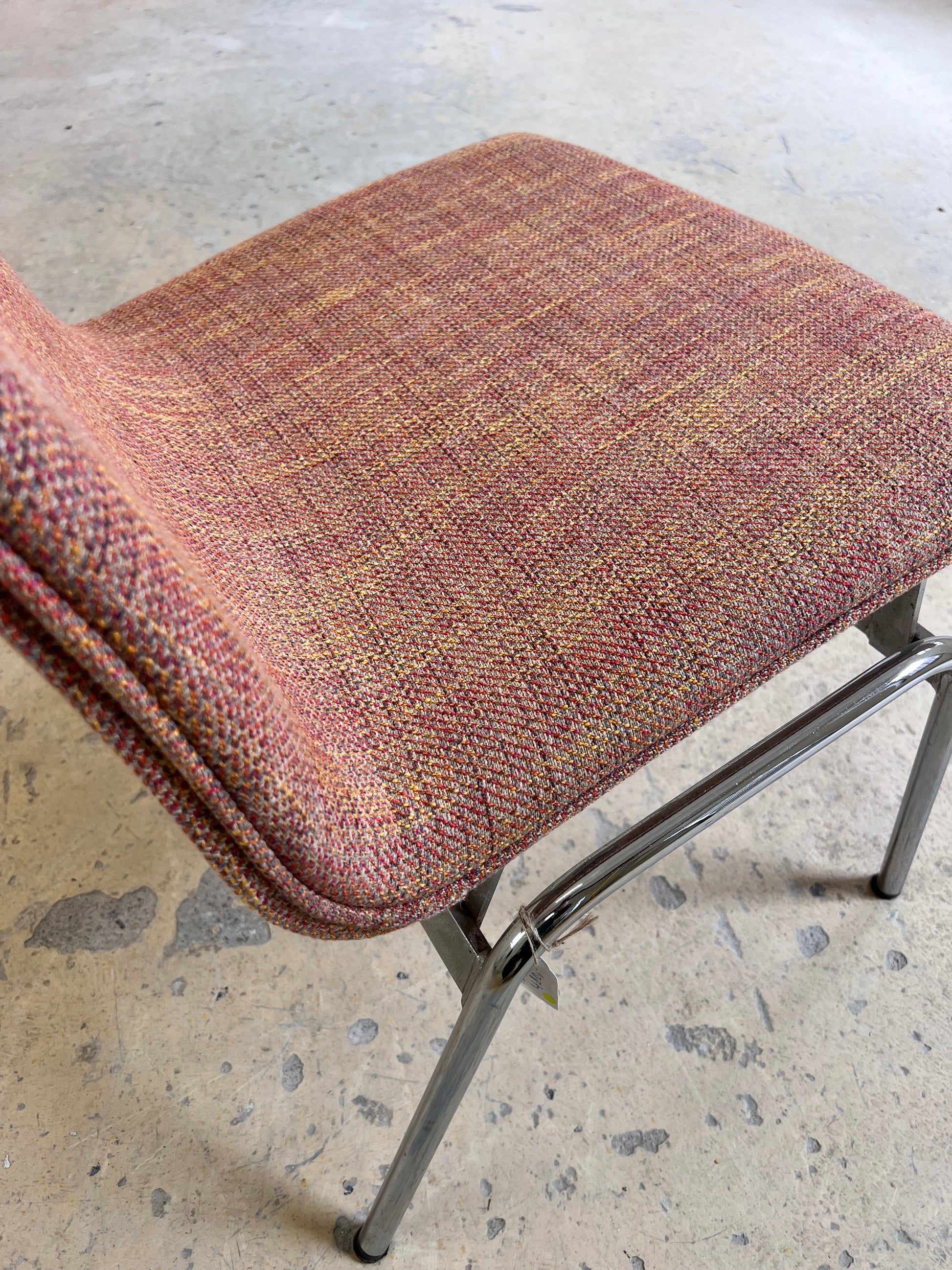 Sessel Lufthavnsstol orange Chrom von Anden Arkitekt für Duba Møbelindustri