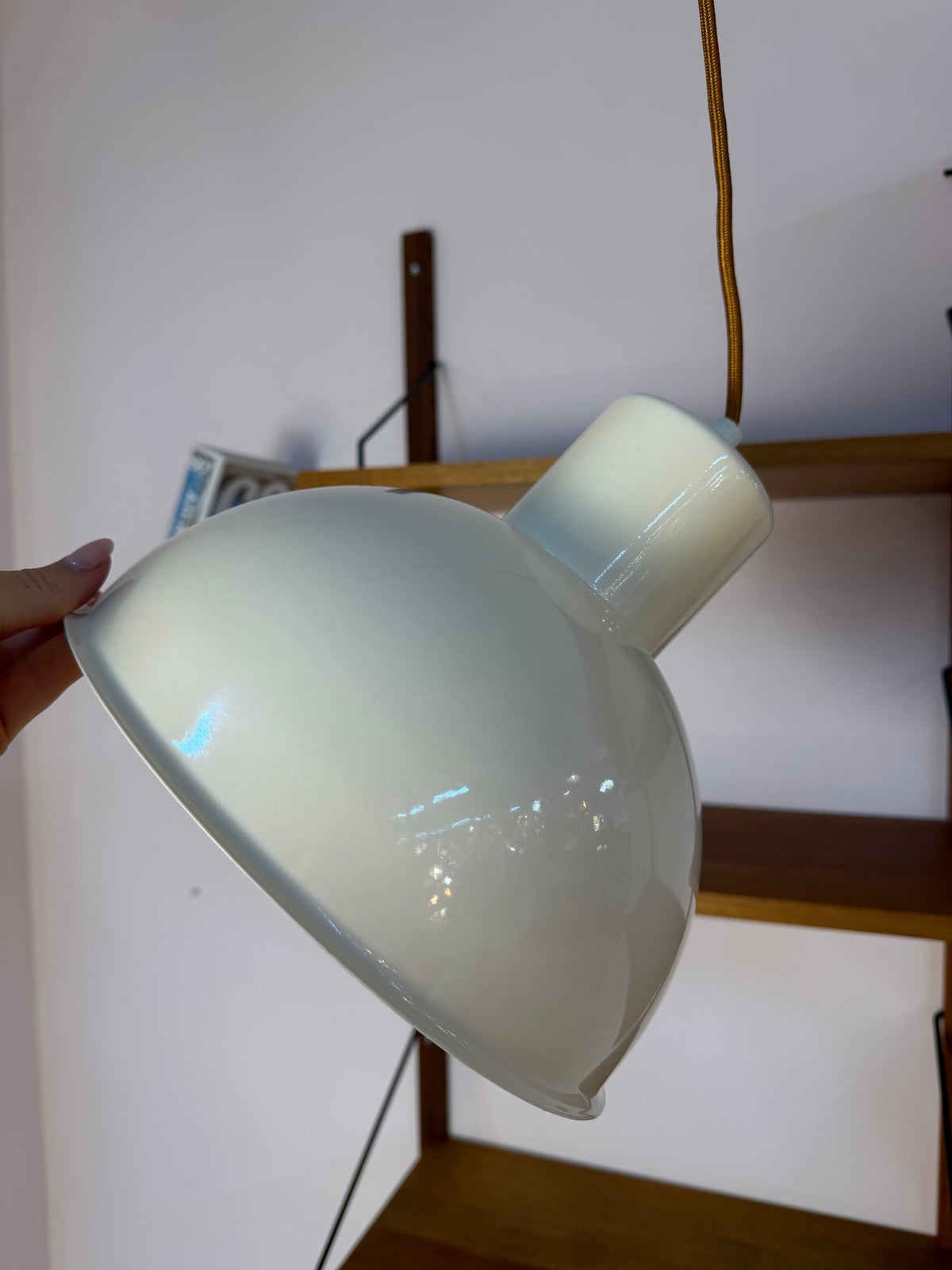 Bunkerlampe cremeweiß aus Dänemark
