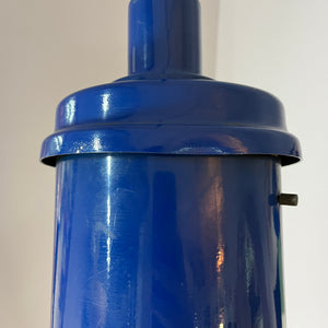 Industrielampe blau Metall