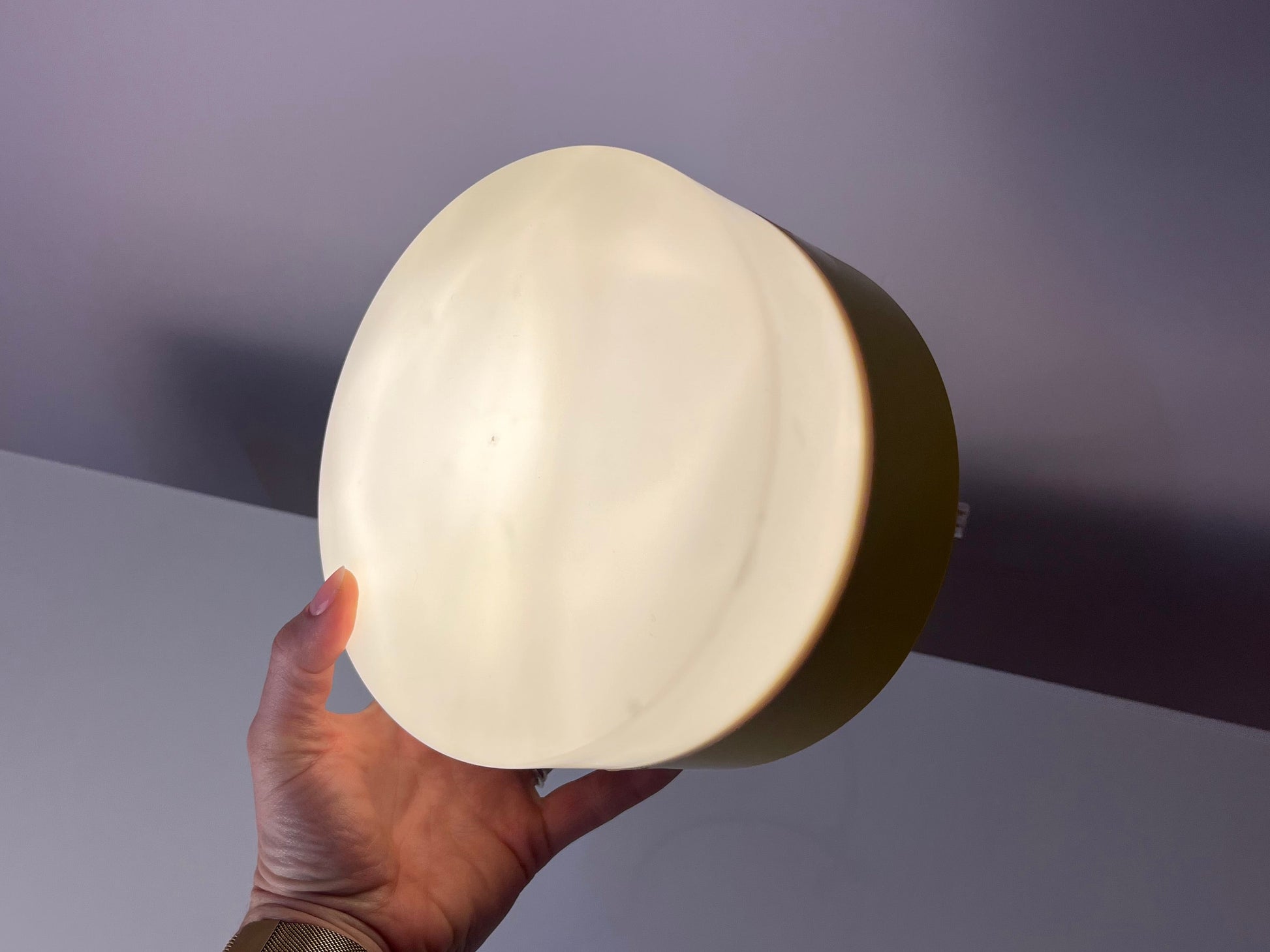 Wandlampe gelb weiß aus Dänemark