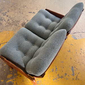 Sofa grau von Yngve Ekström für Swedese
