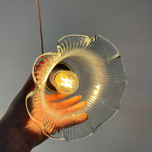 Blumenlampe Glas aus Dänemark