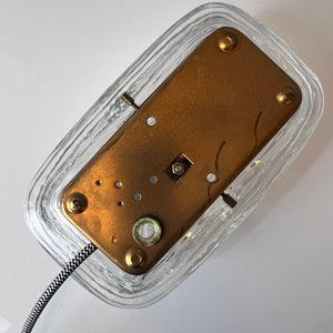 Wandlampe Strukturglas mit Kabel