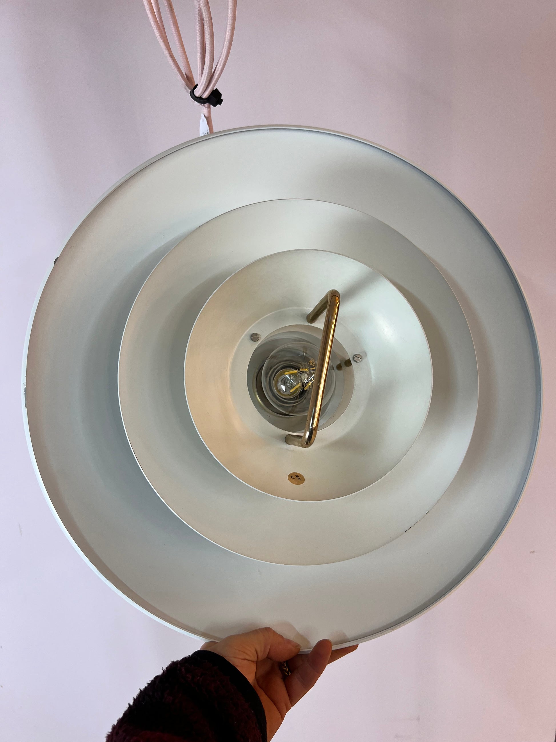 Lamellenlampe 'Rolly' weiß von Brevettato