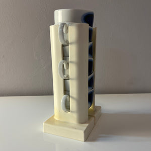 Set: 6x Tasse Form F Pop Art blau weiß von Fürstenberg