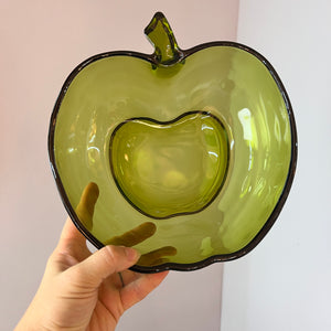 Set: 14x Schalen grüner Apfel Glas
