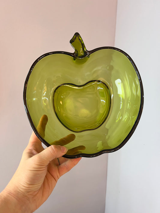 Set: 14x Schalen grüner Apfel Glas