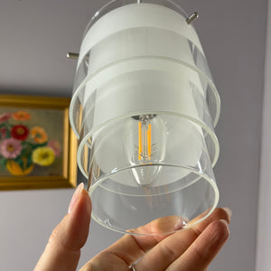 Lamellenlampe Eiszapfen weiß Glas von Markslöjd Sweden