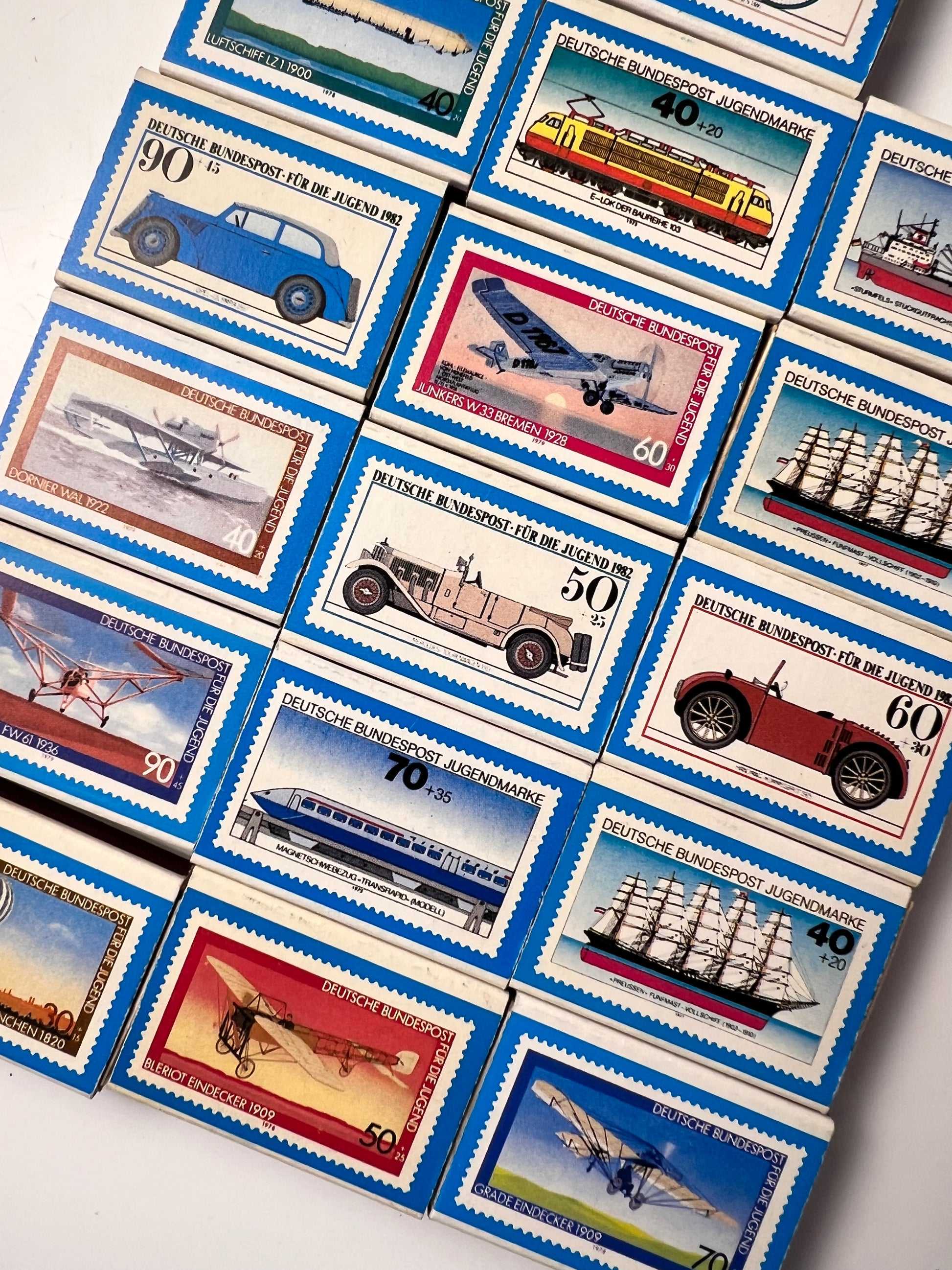 Set: Vintage Streichhölzer Deutsche Bundespost