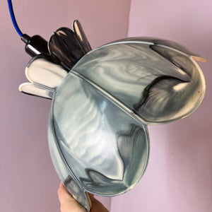 Hängelampe marmorierte Blume Kunststoff aus Dänemark