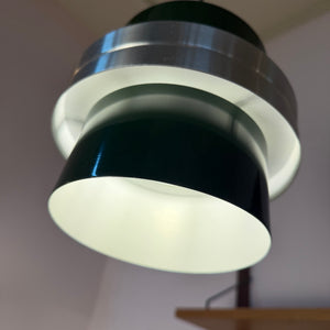 Hängelampe grün silber aus Dänemark